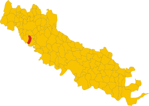 Map of comune of Moscazzano (province of Cremona, region Lombardy, Italy).svg