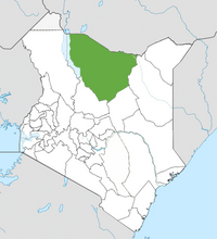 Mahali pa Wilaya ya Marsabit katika Kenya