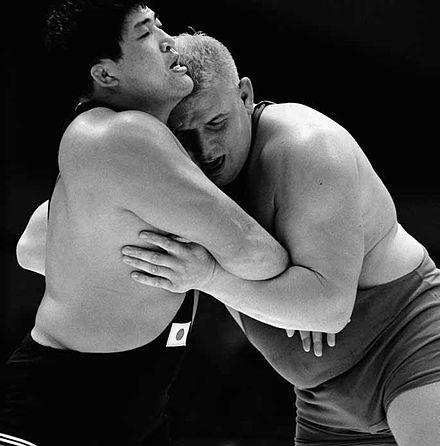 Masa Saito vs Arne Robertsson, Tokyo 1964.jpg