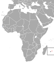 Madagaskar yakınlarındaki Mauritius