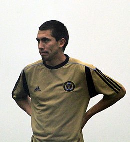 Michael Farfan la Antrenamentul de pre-sezon pentru Philadelphia Union, ianuarie 2011.jpg