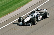 La McLaren MP4/15 de Mika Häkkinen au Grand Prix des États-Unis 2000