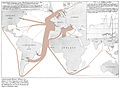 1865 - Minard’s map of French wine exports for 1864[11].