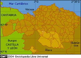 Ugao-Miraballes – Mappa