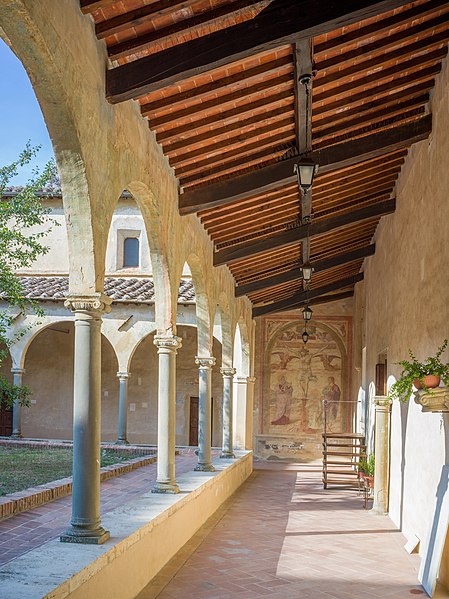 File:Monastero di Santa Maria Assunta a Monte Oliveto Minore chiostro San Gimignano.jpg