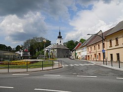 Zentrum von Moravský Beroun