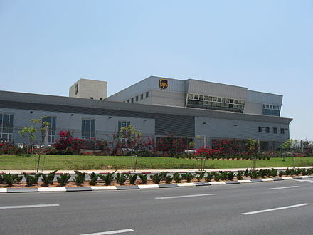 UPS has service worldwide, including at Israel's Ben Gurion International Airport (pictured above).