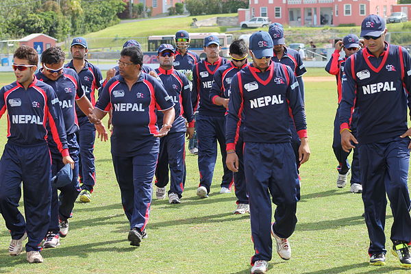 Nepal cricket team during the 2013 ICC World Cricket League Division Three in Bermuda