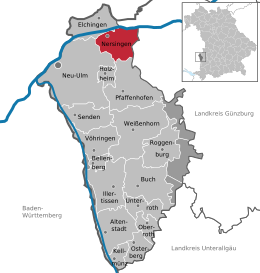 Nersingen - Localizazion