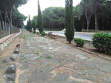 Antica strada romana, la via Lanuvium-Antium, riportata alla luce nel 2002.