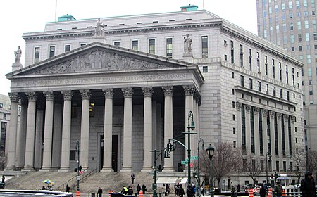 New York State Supreme Courthouse 60 Centre Street from southwest