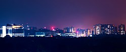Skyline van Kazhakoottam-gebied met de Technopark Phase I-campus