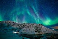 Aurora near Honningsvåg