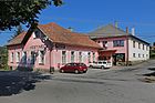 Čeština: Restaurace a obchod v Sázavě, části Nového Rychnova English: Resturant and a small shop in Sázava, part of Nový Rychnov, Czech Republic.