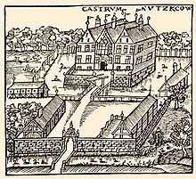 Nütschau manor (woodcut)