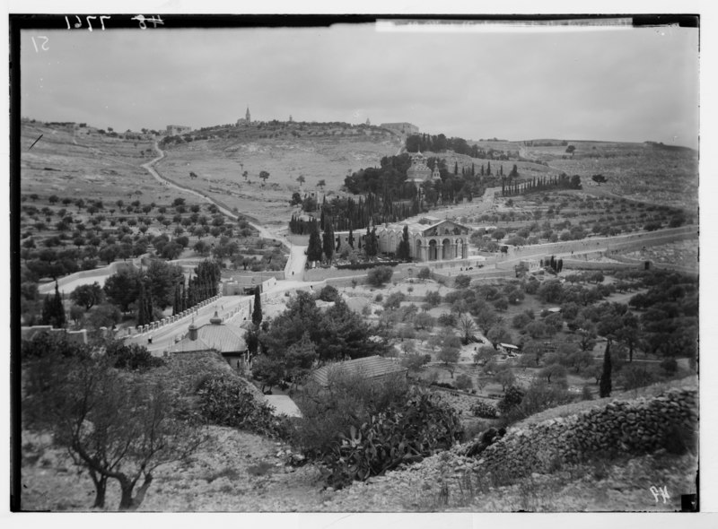 File:Olivet. (Gethsemane in the foreground) LOC matpc.05901.tif