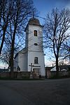 Overview of Church of Saint John the Baptist in Střížov, Brtnice, Jihlava District.JPG