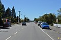 English: The main street (Inland Scenic Route) at Oxford, New Zealand