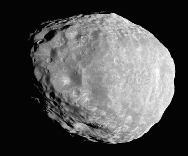 Janus as imaged by Cassini on 7 April 2010: highest-resolution full-disk image to date