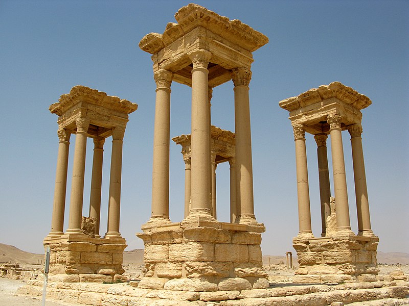 File:Palmyra, Syria, Great Tetrapylon.jpg