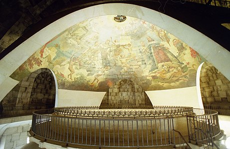 The fresco by Gros seen from inside the dome
