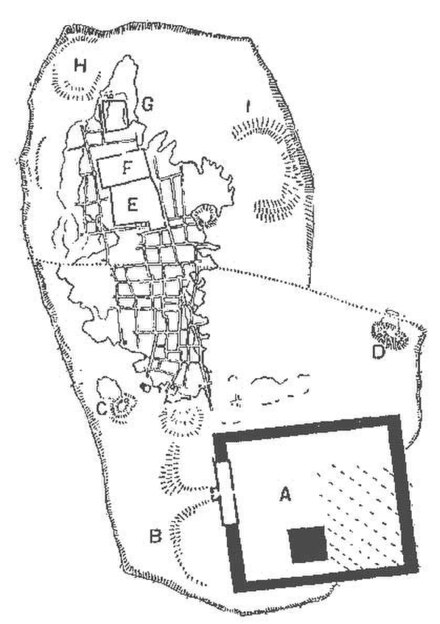 Petrie's sketch plan of Naucratis