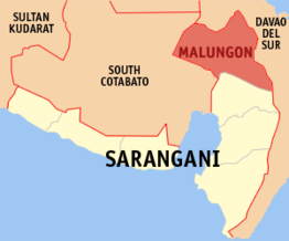 Kaart van Malungon