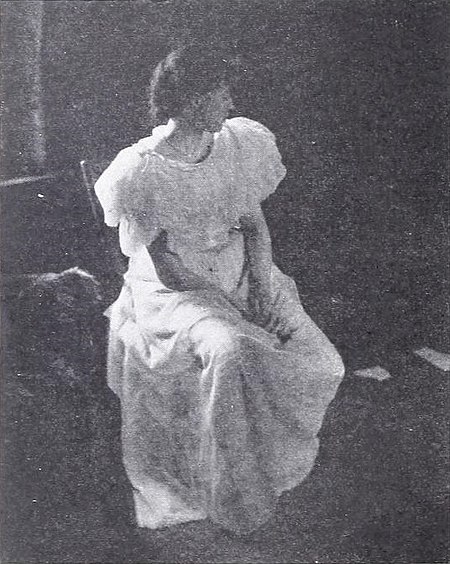 Photograph of woman seated in dress - Amelia Van Buren.jpg