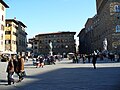 The square with Cosimo I de' Medici's statue