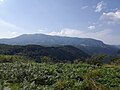 Plesa peak seen from Cornetul mountain.