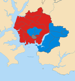 Plymouth City council election 2012 map.svg