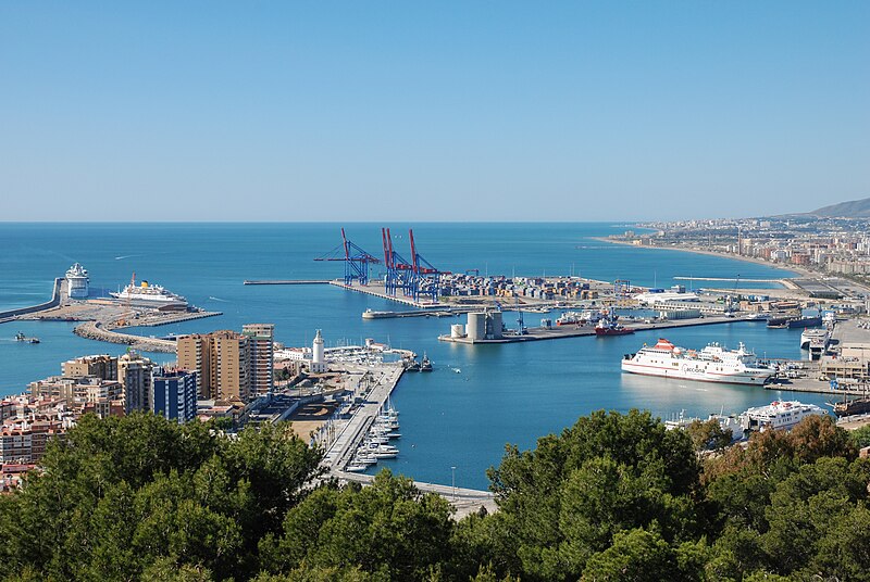 File:Port of Málaga, Northeast view 20090412 1.jpg