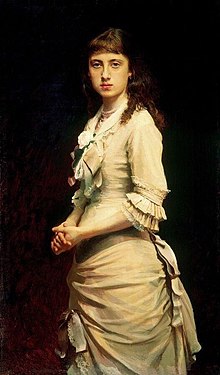 Porträt von Sophia Ivanovna Kramskoy, Tochter des Künstlers - Ivan Kramskoy, 1882.jpg