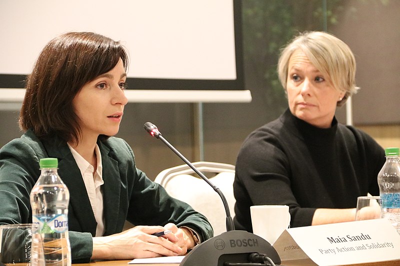File:Presidential candidate Maia Sandu and head of the PACE delegation Elisabeth Schneider-Schneiter (Switzerland), Chisinau, 12 November 2016.jpg