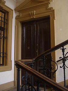 דלת הכניסה לביתו של פרויד בווינה