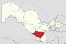 Qashqadaryo Viloyati in Uzbekistan.svg