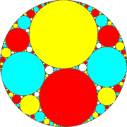 Image fractale circulaire générée par un code JavaScript.