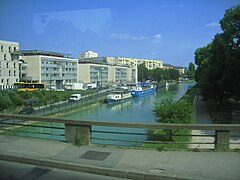 Le canal à Reims.