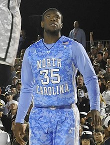 Bullock with the North Carolina Tar Heels during the 2011 Carrier Classic Reggie Bullock 2011.jpg