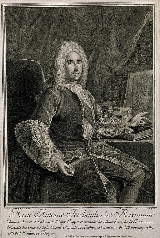 René-Antoine Ferchault de Réaumur. Line engraving by P. Simm Wellcome V0004955