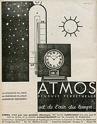 Advertentie Atmos 1930