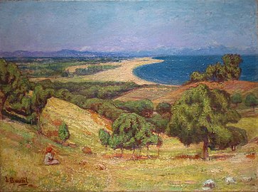 La Plage d'Argelès (vers 1930).