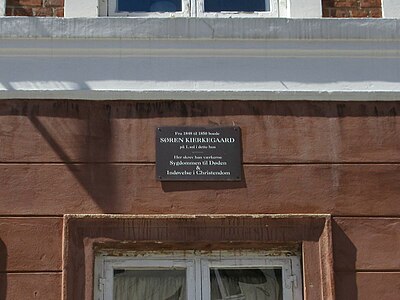 Søren Kierkegaard plaque