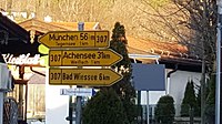 Wegweiser auf Bundesstraßen