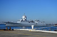 Royal Norwegian Navy frigate KNM Roald Ammundsen (F311) pulls into Naval Station Norfolk on 26 January 2018 (180126-N-OM610-014).JPG