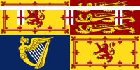 Royal Standard of Princess Mary, Princess Royal and Countess of Harewood (in Scotland) .svg