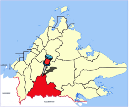 Location of நாபாவான் மாவட்டம்