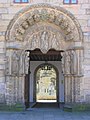 Colexio de San Xerome. Entrada desde a Praza do Obradoiro