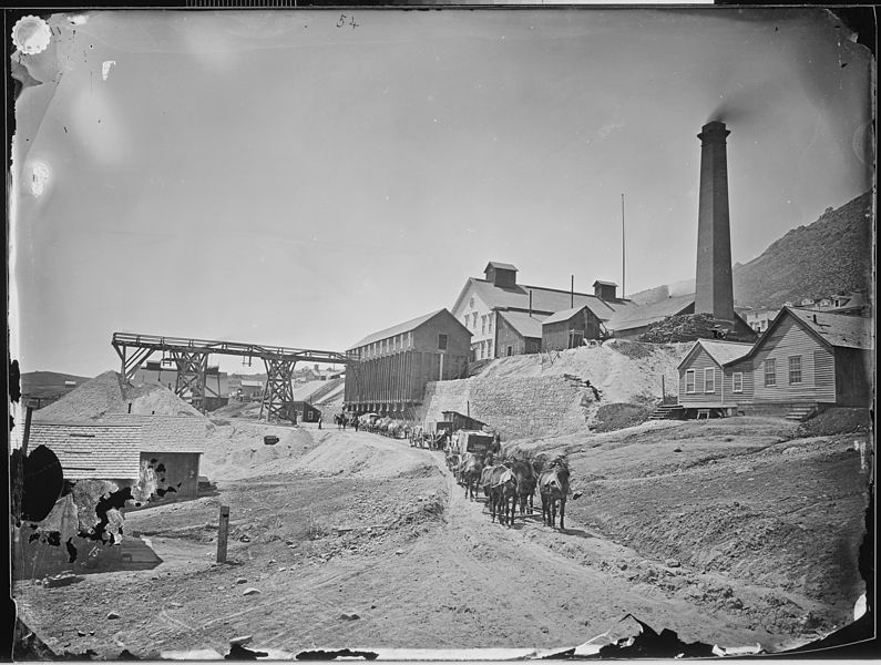 File:Savage Silver Mining Works. Virginia City, Nevada - NARA - 519493.jpg