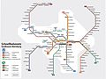 U- and S-Bahn network in Nuremberg and the region